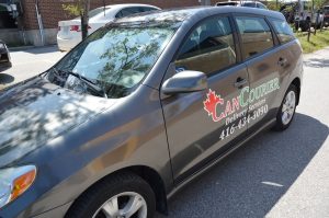 Car Lettering | Side view |Can Courier- Vinyl Wrap Toronto