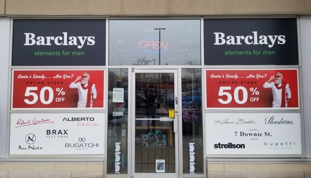 Vinyl Wrap Toronto - Vehicle Wrap In Toronto - Print Shop - Barclays Store Front - Signage