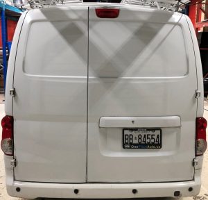 Vinyl Wrap Toronto Nissan NV200 2020 Avery Dennison White Van Decal Home Free Before back
