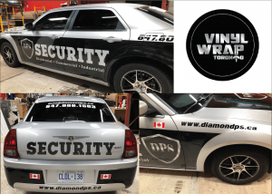 Vinyl Wrap Toronto Chrysler 300 2016 Avery Dennison Silver Car Decal DPS Collage