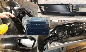Vinyl Wrap Toronto Chevrolet Silverado 2015 Avery Dennison Black Truck Partial Collage - Vehicle Wrap Cost