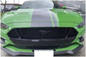 Vinyl Wrap Toronto Ford Mustang Coyote Green Decals After Front - Vinyl Wrap Cost