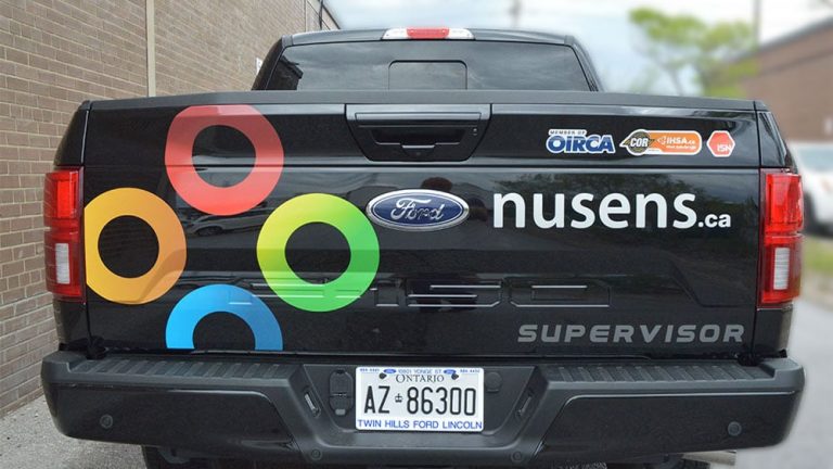Ford F-150 2019 SUPERCREW 6.5 BOX DECALS - SUPERVISOR 1 - Vinyl Wrap Toronto - Truck Wrap - Lettering & Decals Cost