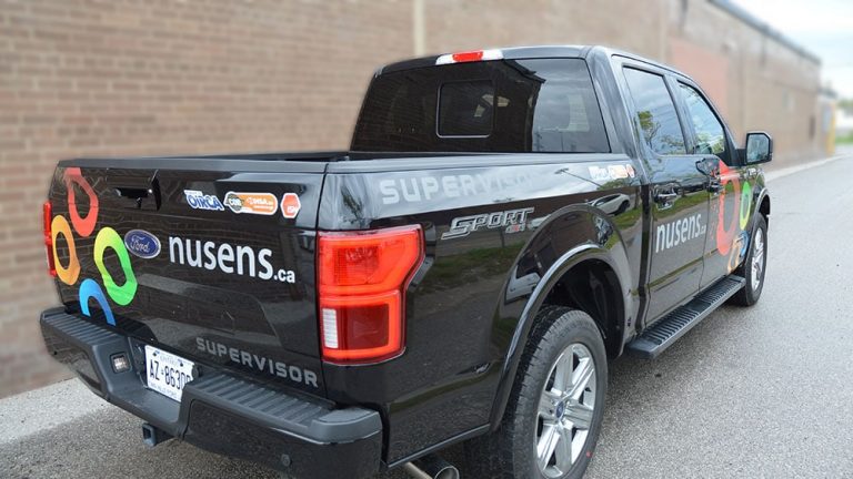 Ford F150 2019_SUPERCREW 6.5 BOX DECALS - SUPERVISOR_3 - Vinyl Wrap Toronto - Lettering - Vehicle Wrap in GTA - Custom Truck Decals