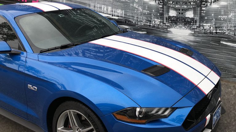 Ford - Mustang - 2019 - Car Lettering & Decals - Personal - Racing Stripes - Vinyl Wrap Toronto - Custom Vinyl Racing Stripes Cost