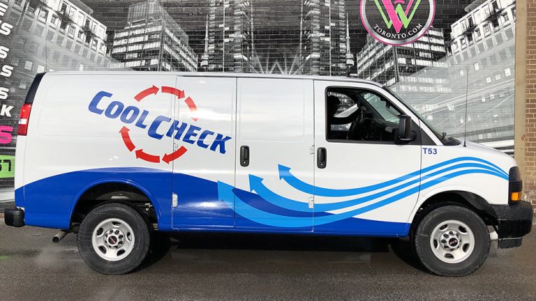 GMC - Savana - 2020 - Partial - CoolCheck - Vinyl Wrap Toronto - Vehicle Wrap in Etobicoke - Avery Dennison & 3M - Custom Vinyl Decals