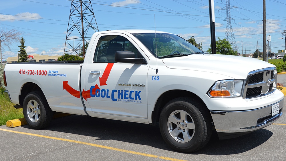 RAM - 1500 - Tradesman - 2017 - Decals - CoolCheck - Lettering - Vinyl Wrap Toronto - Avery Dennison & 3M - Vehicle Wrap in GTA - Custom Truck Decals Pricing in GTA