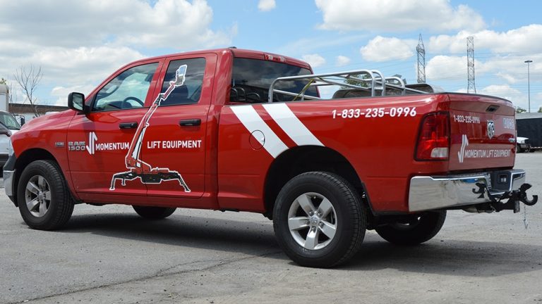 RAM - 1500 - Tradesman - 2018 - Decals - Momentum Lift - Lettering - Vinyl Wrap Toronto - Avery Dennison & 3M - Vehicle Wrap in Mississauga - Truck Decals Pricing in Toronto