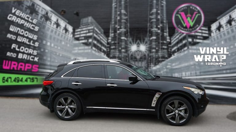 Infiniti FX50 - Partial Wrap - Carbon Fibre - Vinyl Wrap Toronto - Side 2 - Carbon Fiber - Avery Dennison & 3M - Truck Wrap in Mississauga - vehicle wrap in GTA
