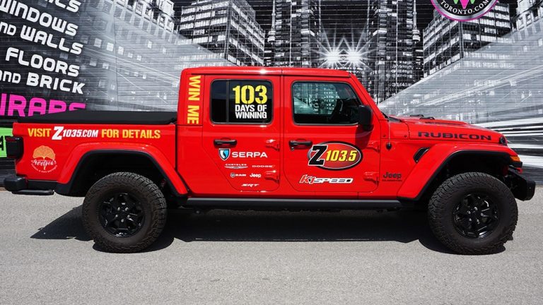 Lettering and decals - Jeep Lettering & Decals - Vehicle wrap cost in GTA - Avery and 3M Vinyl