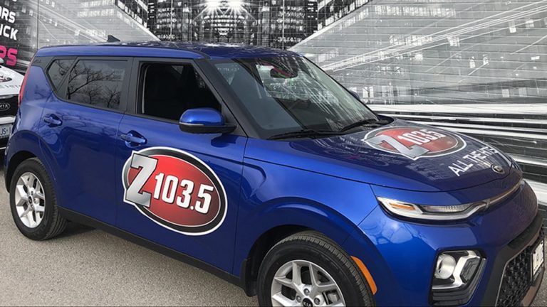 Kia - Soul - 2019 - Decals - Z103.5 - vehicle decals - Car wrap in GTA - Lettering & Decals - Avery and 3M Vinyl