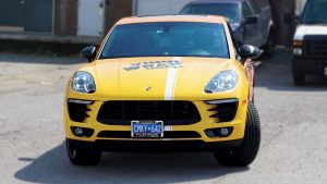 Porsche Macan 2016 - Vinyl Wrap Toronto - Full Car Wrap - Etobicoke - Front - Avery Dennison & 3M - Decals - Vehicle Wrap - Car wrap cost