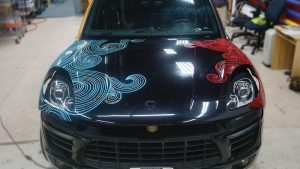 Porsche Macan 2016 - Vinyl Wrap Toronto - Full Car Wrap - GTA - Before - Front - Decals - Avery Dennison & 3M - Vehicle Wrap - Truck Wrap - Sports Car