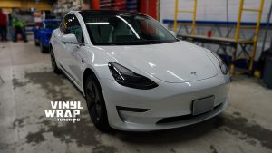 Tesla Model 3 2020 - Personal - Full Wrap - Vinyl Wrap Toronto - Before - Vehicle Wrap in GTA - White - Car wrap pricing