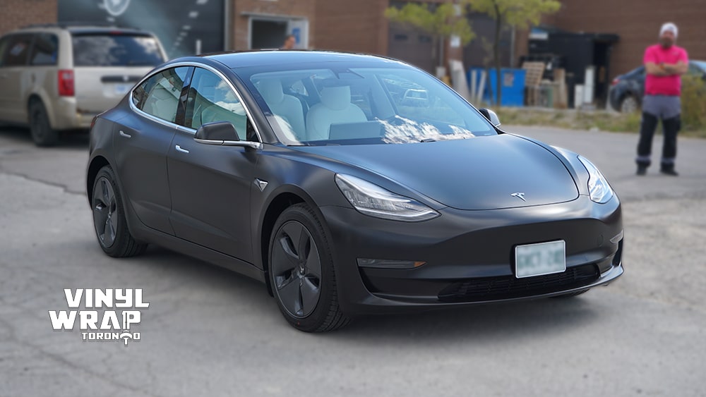 Tesla Model 3 Customized to look like the Matte Black Model 3