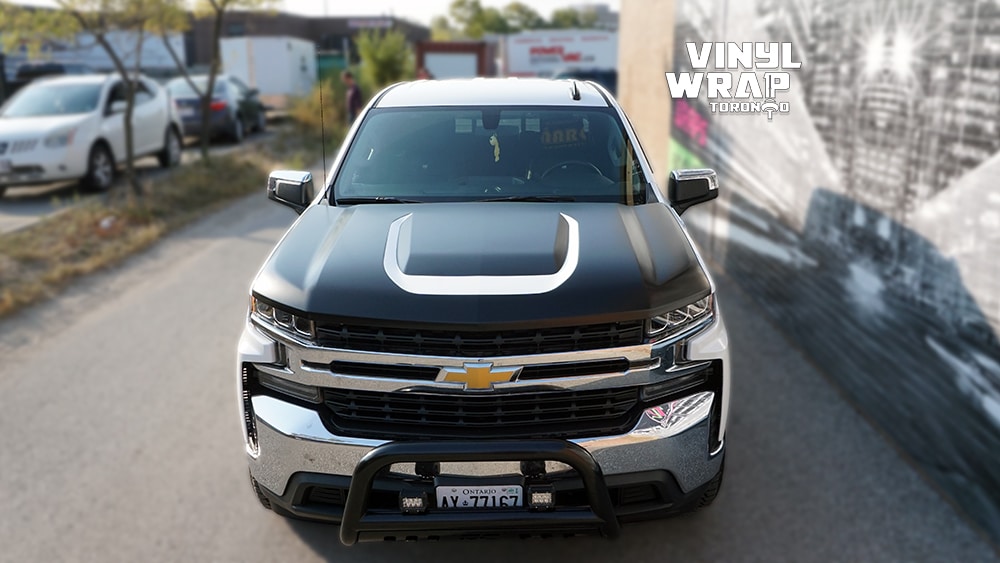 Chevrolet Silverado Z71 - Truck Decals - VinylWrapToronto.com - Vinyl Wrap Toronto - Vehicle Wrap in GTA - After - Front - Cool custom decals in GTA