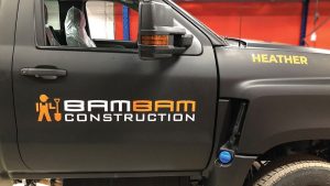 bambam Construction - Truck Decals - Truck Lettering in GTA - VinylWrapToronto.com - Vehicle Wrap in Toronto - Vinyl Wrap Toronto - Custom wrap and decals in GTA