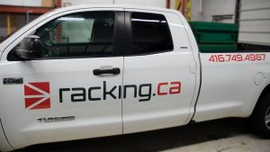 racking - - Truck Decals - Truck Lettering in GTA - VinylWrapToronto.com - Vehicle Wrap in Toronto - Vinyl Wrap Toronto - Custom truck decals in GTA