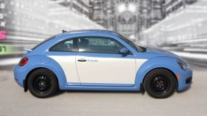 Volkswagen Beetle - Full Wrap - Personal - Disney - Cinderella Theme - Avery Dennison - Vinyl Wrap Toronto - After - Side - Custom car wrap near me