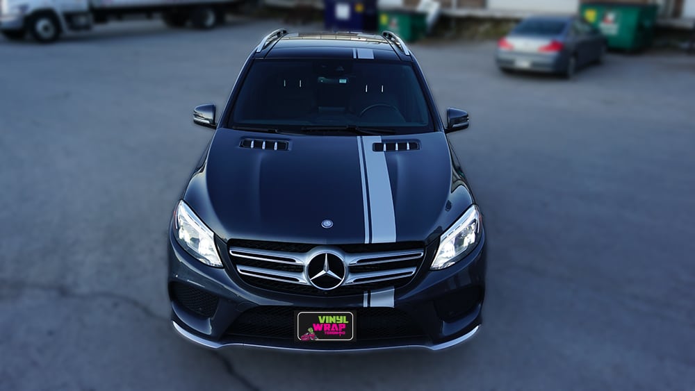 Mercedes GLE 350D - VinylWrapToronto.com - Racing Stripes - Vehicle Wrap - Decals - Car Wrap in Toronto - Front