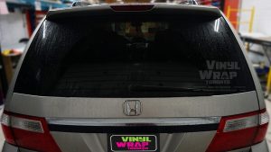 Honda Odyssey Minivan Van Decals - Commercial - Promotional - Avery Dennison - VinylWrapToronto.com - Before - Back - custom decals for cars