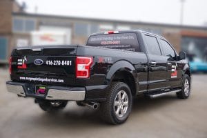 Ford F150 | Truck Decals | Commercial Decals | Vinyl Wrap Toronto | Best Vehicle Wrap in GTA | Side Back - vinyl deals cost