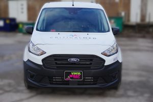 Ford Transit Connect Van Decals and Lettering - Critical Med Medical Logistics - Avery Dennison - Best Vehicle Wrap in Toronto - Front - Van Vinyl Wrap Cost