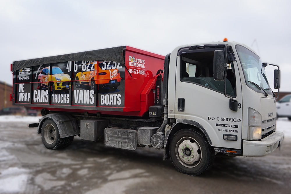 Disposal Bin - Custom Designed Vinyl Wrap - VinylWrapToronto.com - Avery Dennison - Side 2 - vehicle wrap cost