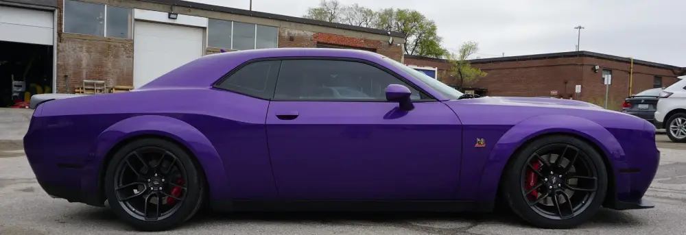 Dodge Challenger – Colour Change Wrap and Top 5 Benefits - Vinyl Wrap Toronto - Before & After