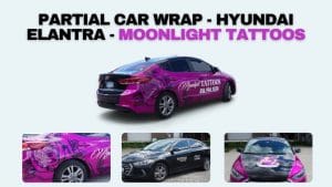 Partial Car Wrap - Hyundai Elantra – Moonlight Tattoos – Vinyl Wrap Toronto