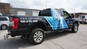 Apex Construction - Pickup Truck Decals and Lettering - Toronto - Right Side