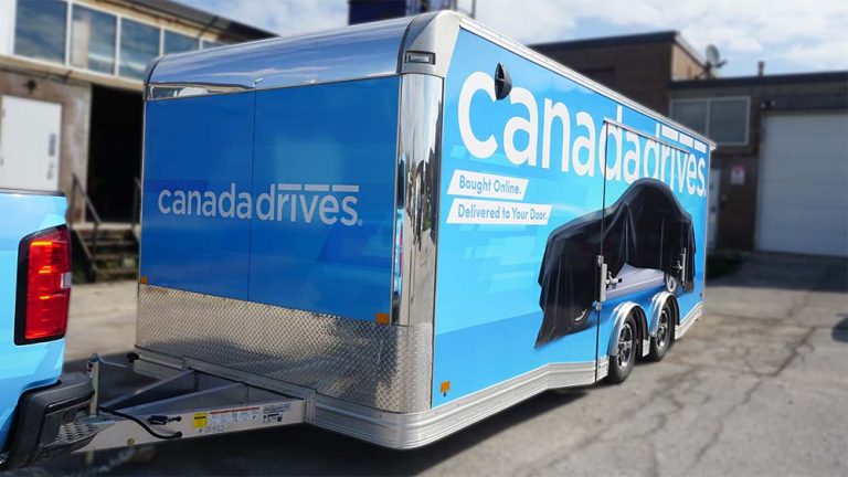Canada Drives - Full Trailer Wrap - Driver Side Front Angle
