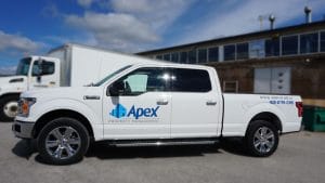 Transform your pickup truck with decals - Apex Construction - Passenger Side - After