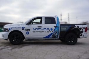 Dodge Ram 1500 - Drivers Side - Partial Truck Wrap with Lettering and Decals