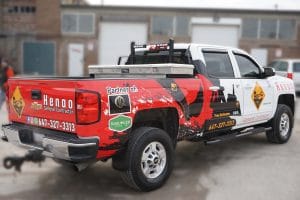 Henao General Contractor - Partial Pickup Truck Wrap - Right Side
