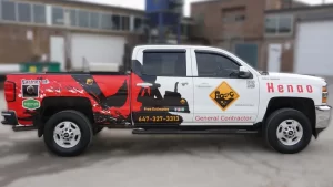 Henao General Contractor Inc. - Partial Pickup Truck Wrap - 3M & Avery