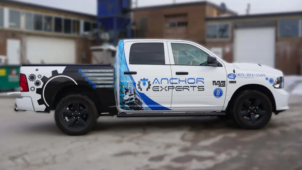 Partial Truck Wrap - Anchor Experts