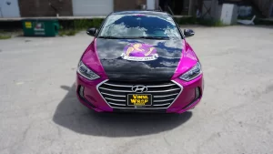 Parcial Wrap - Lettering & Decals - Hyundai Elantra - Moonlight Tattoo - 3M - Front