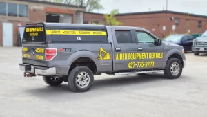 Lettering & Decals - Ford F150 - Avery Dennison - Aiden Equipment Rental - Passenger Side Back View