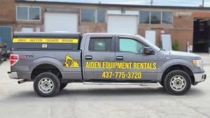 Lettering & Decals - Ford F150 - Avery Dennison - Aiden Equipment Rental - Passenger Side View