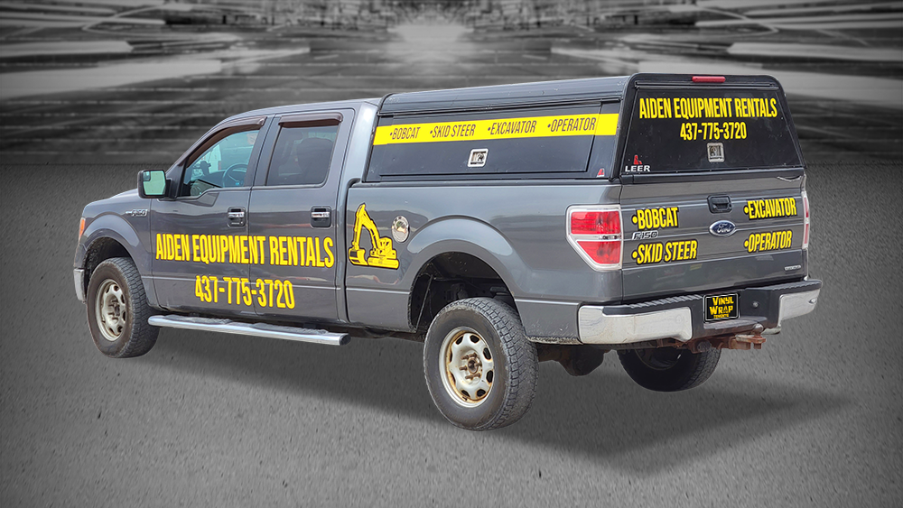 Lettering & Decals - Ford F150 - Avery Dennison - Aiden Equipment Rental
