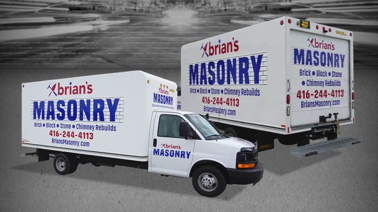 Partial Wrap - Chevy Box Truck - Avery Dennison - Brian's Masonry