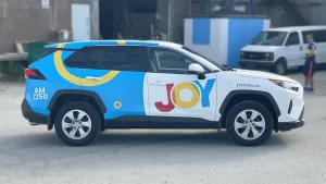 Full Wrap - Toyota RAV4 - Avery Dennison - Luster Lamination - Satin Finishing - JOY Radio - Passenger Side