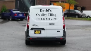 Lettering & Decals - Ford Connect - 3M - David's Tiling - Back View