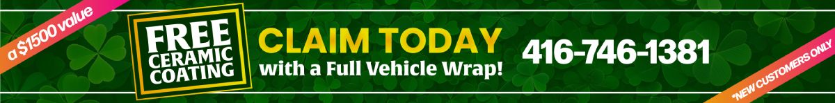 St Patricks Day Promotion - Vinyl Wrap Toronto - Tablet