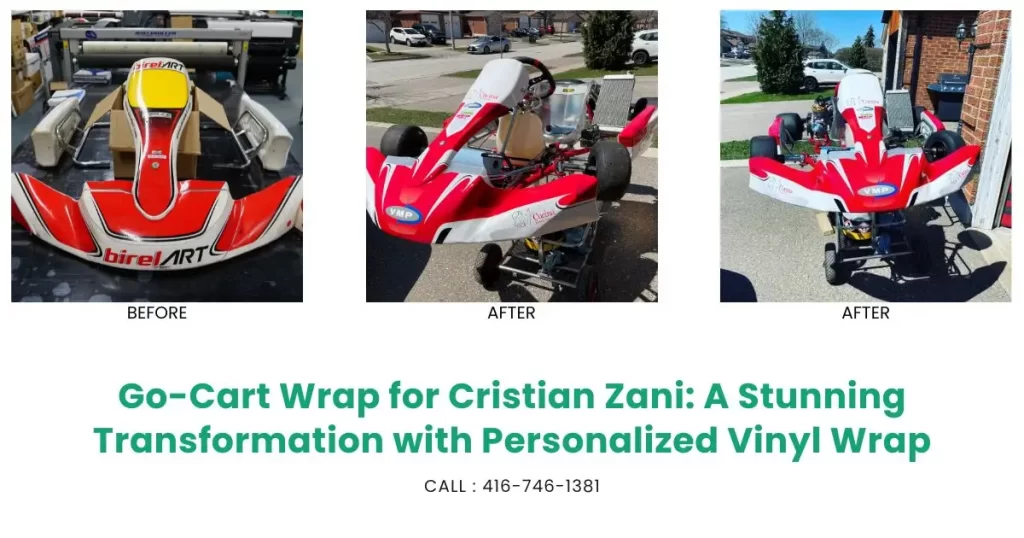 Go-Cart Wrap for Cristian Zani A Stunning Transformation with Personalized Vinyl Wrap