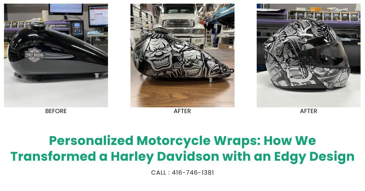 Personalized Motorcycle Wraps How We Transformed a Harley Davidson with an Edgy Design