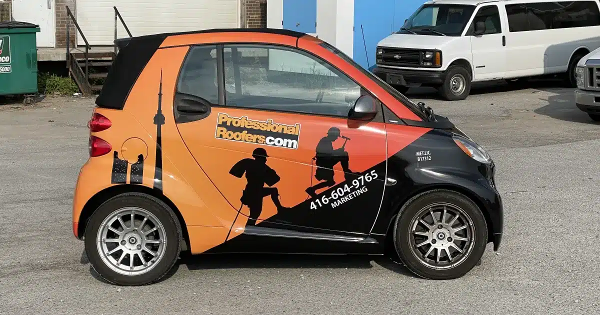 Smart Car Commercial Vinyl Wrap - Side View