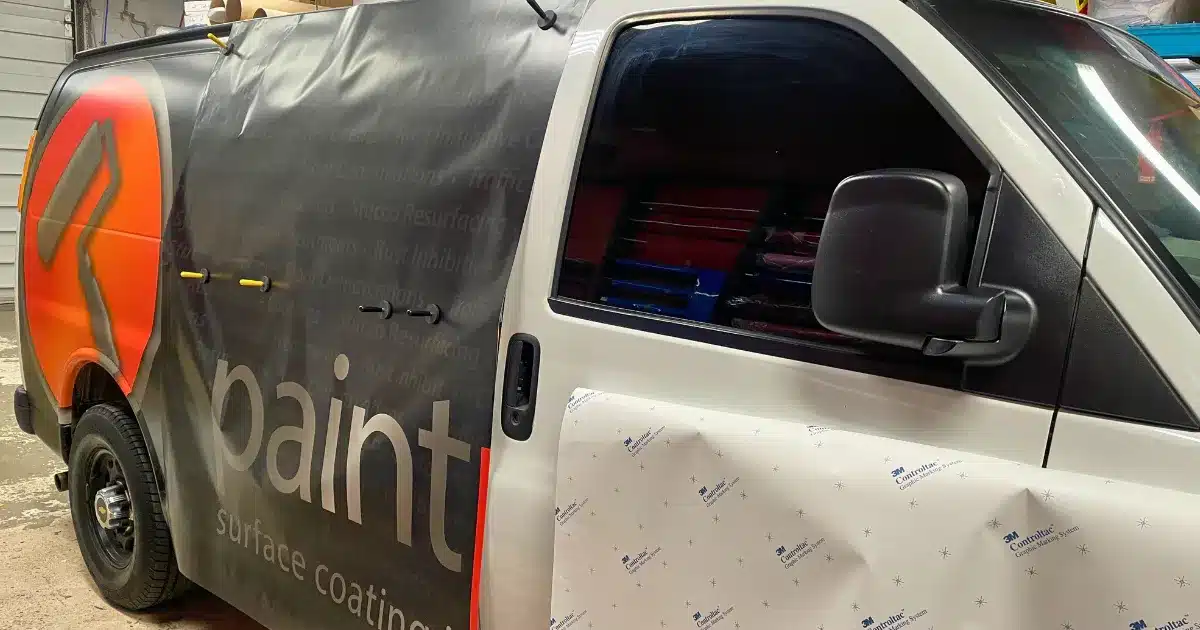 Chevy Express Commercial Vehicle Wrap for Paint Pro - Installation Process