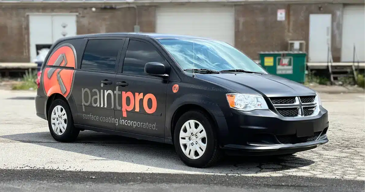 Dodge Caravan Commercial Vehicle Wrap for Paint Pro - After - Side Angle